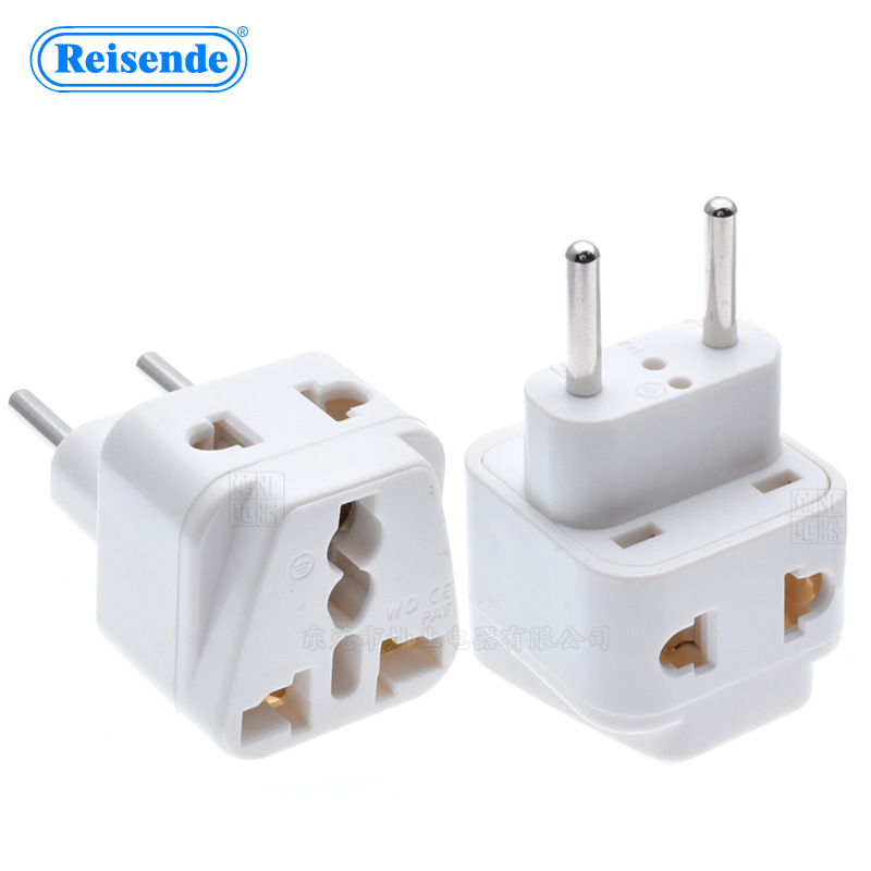 多国座转换插头 多国转换插座 嵌入式插脚 欧盟各国 一转二WDI-9C
