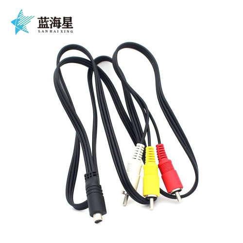 Applicable to Sony Camera AV Audio-Video Cable VMC-15FS 30FS 10P Semi-Circular Connector Data Cable