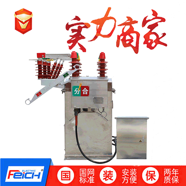 ZW8-12FG/630A户外交流高压真空断路器智能遥控不锈钢带隔离10kv