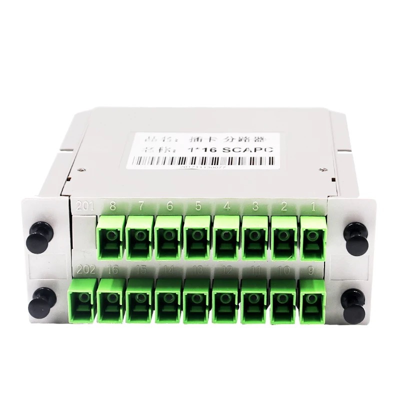 光纤入户SC/APC1*16插片式分光器电信级PLC插片式分路器|ms
