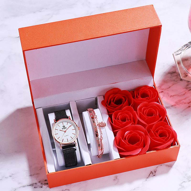 吸铁石尼龙黑色：高档礼品盒