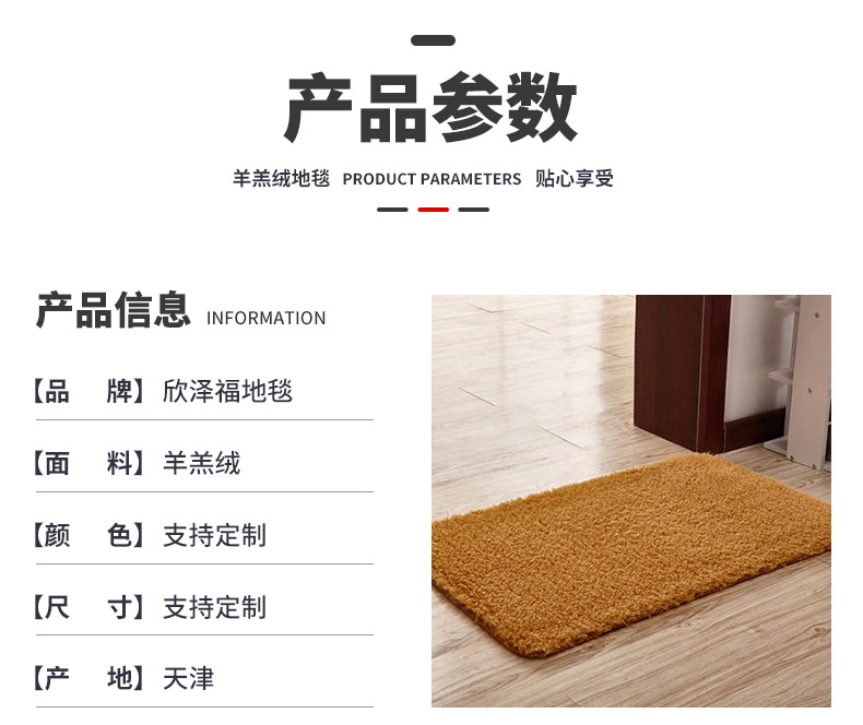 欧式地毯羊羔绒地垫可水洗地毯吸水地垫卧室地毯客厅地毯浴室地毯门口地毯