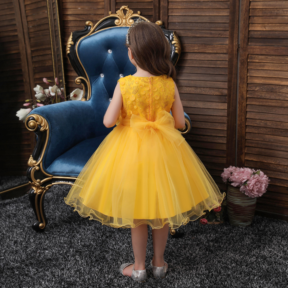 Girls' Dress in Yellow