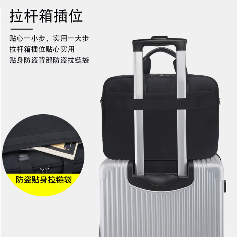 2022年新款手提电脑包大容量男包时尚潮流单肩斜挎商务外贸公文包