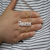 Zodiac signs stainless steel, necklace, chain with letters, English letters, wholesale