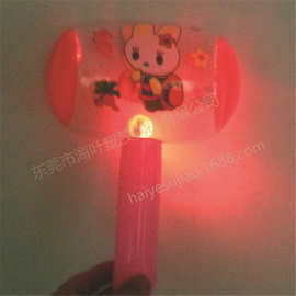 PVC充气玩具锤子 充气儿童玩具 日本面包公仔发光锤子