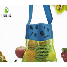 跨境亚马逊热销网格收纳袋杂物收纳日用品水果蔬菜收纳袋厂家批发