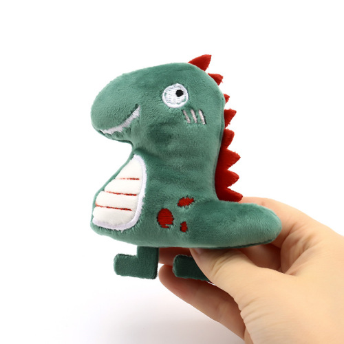Dinosaur crocodile cotton-filled cartoon plush brooch Japanese cute children's hairpin accessories computer embroidery clothing accessories