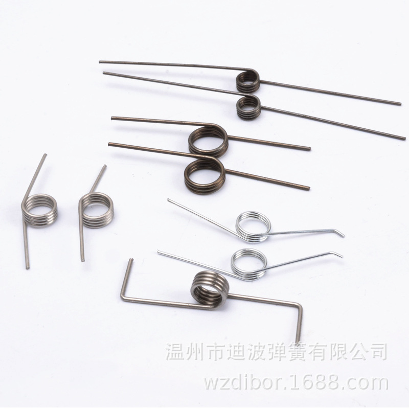 小扭簧垃圾桶盖弹簧脚踏收纳桶扭力长角135-180度旋转V型弹簧机械