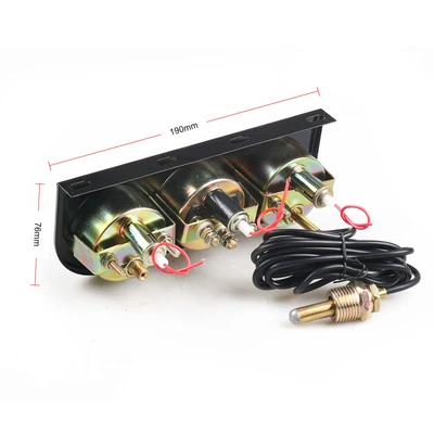 automobile instrument triple meter water temperature