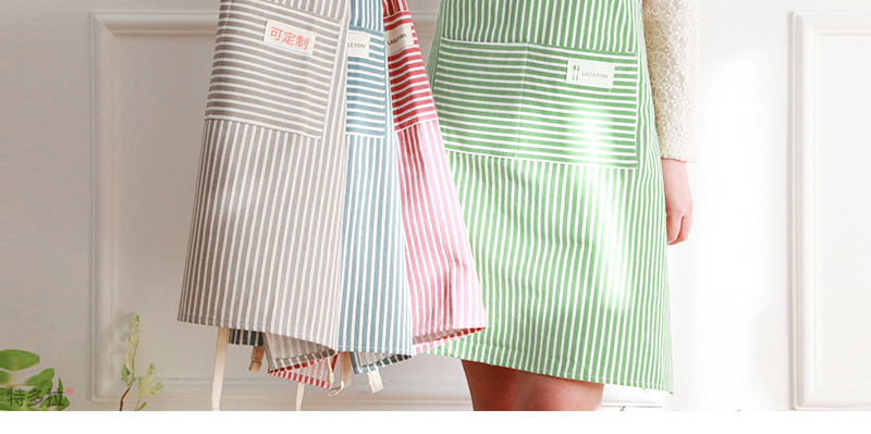 Fashion Stripe Cotton And Linen Apron 1 Piece display picture 1