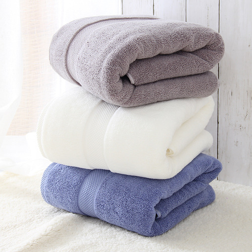 Factory wholesale Class A thickened large bath towel pure cotton bath towel 80*160 800g five-star hotel bath towel logo