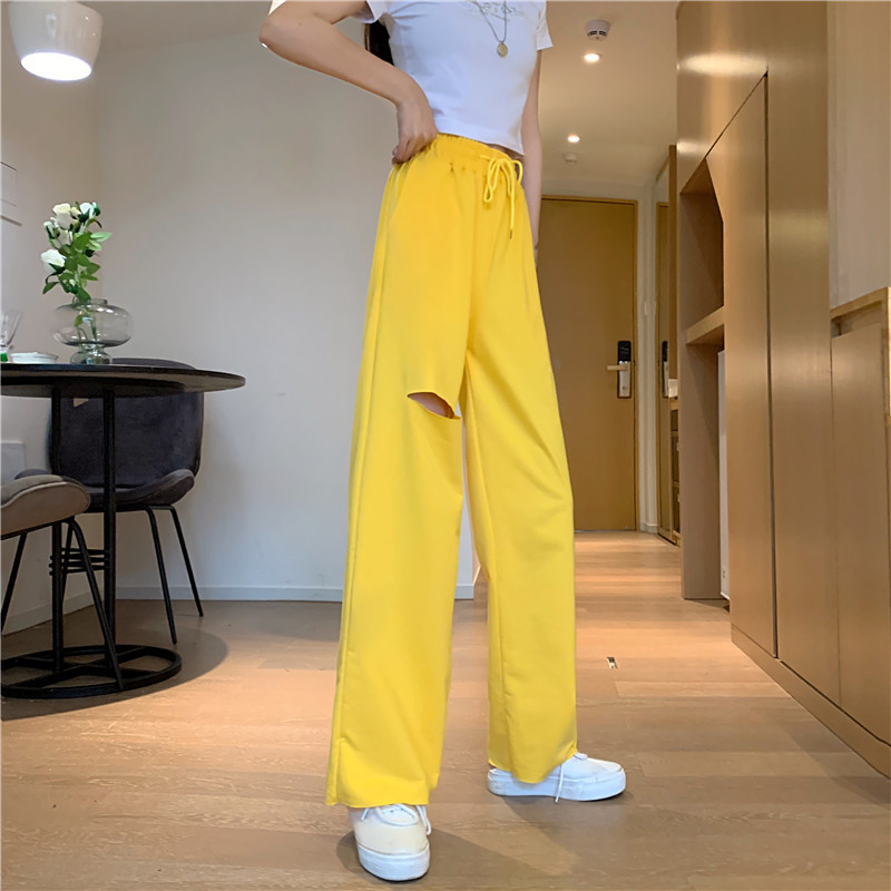 Damen Freizeithose Aus Baumwolle Mit Gummizug Für Den Sommer_voghion.com