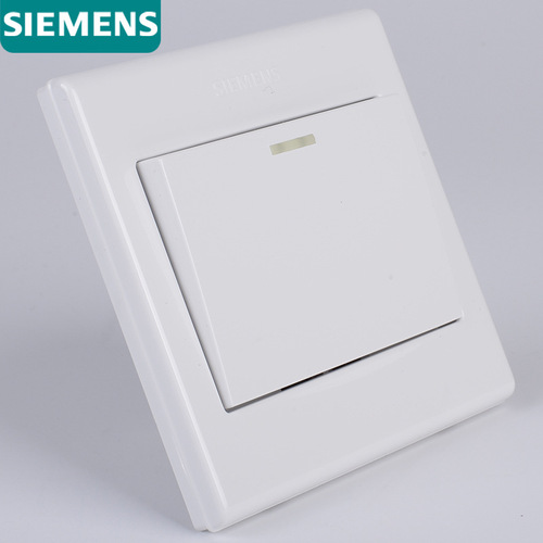 Siemens Pinyi series white switch socket panel wall power supply five-hole one-open USB engineering set
