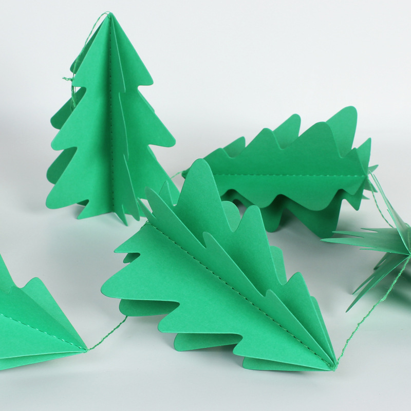 クリスマス装飾用品クリスマス掛け立体クリスマスツリーは旗を引いて花を引いて飾ってショーウインドーのパーティーのペンダントを飾ります。|undefined