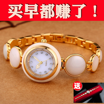 青玉白玉碧玉女款精巧简洁中国风厂价批发2020新款和田玉手表抖音