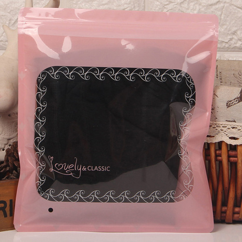 Package bag for English lady underwear triangle high-waist underwear abdominal-cinching underwear self-sealing bag maternity underwear bag