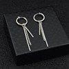 Cross -border BS BTS, Tianyu Guo Guo, the same long stick cylindrical earrings wholesale men's and women