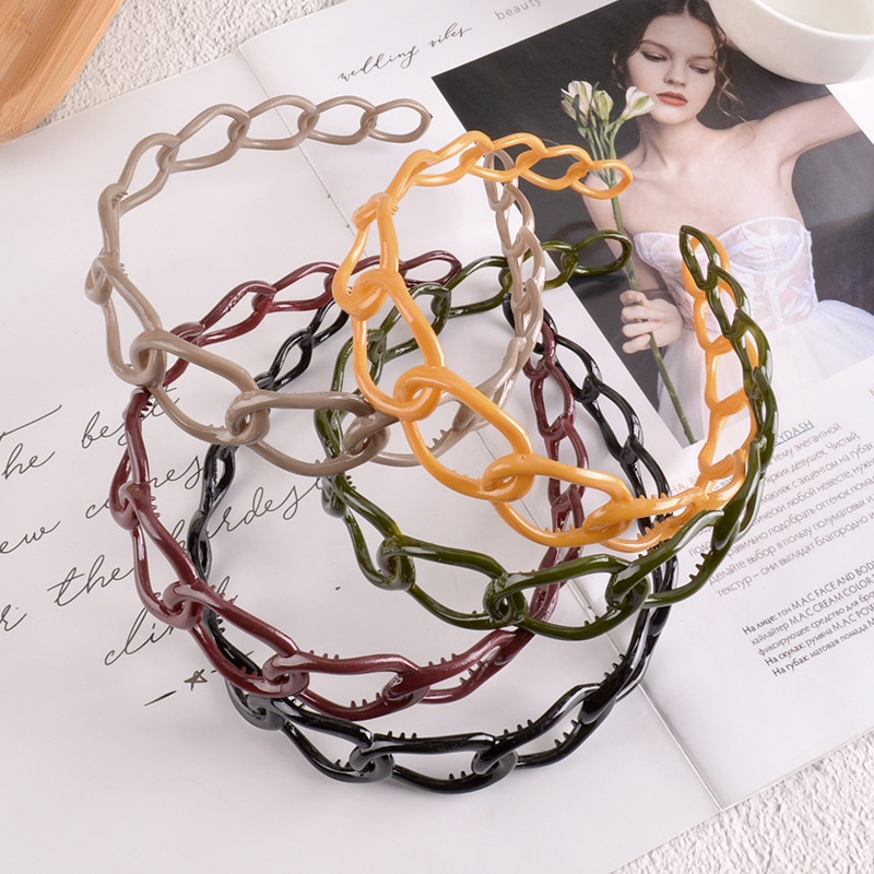 Korea Simple Teeth Hollow Headband display picture 10