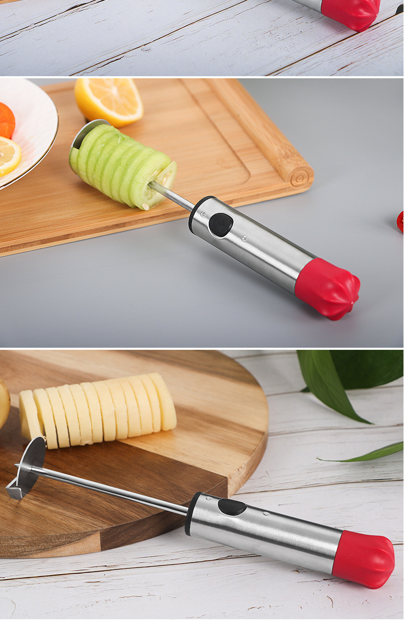 Fashion Geometric Stainless Steel Vegetable And Fruit Corer 4 Piece Set display picture 2