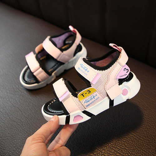 Boys' sports sandals, summer new beach shoes, little boys' summer baby shoes, girls' soft-soled casual shoes wholesale