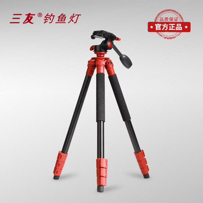 三友夜釣燈釣魚燈激光炮用三腳架1.5米1.8米釣燈多功能雲台支架