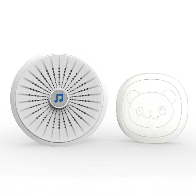 新款圆形 遥控 防水 触摸按钮 呼叫器 叮咚机 无线狗狗门铃N688Q