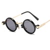 new pattern Europe and America steam Punk Circular Metal Plastic blend Versatile fashion Sunglasses