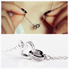 Necklace, classic chain, accessory, silver 925 sample, wholesale, Korean style, micro incrustation