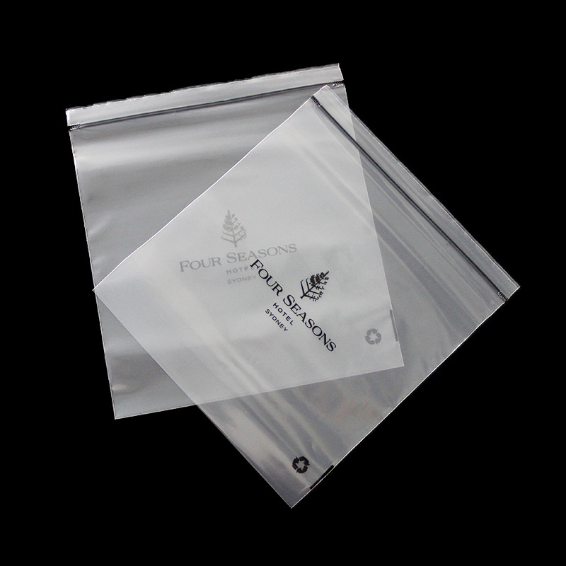 桐城厂家服装拉链袋包装袋透明PE自封收纳袋塑料袋可生物降解批发