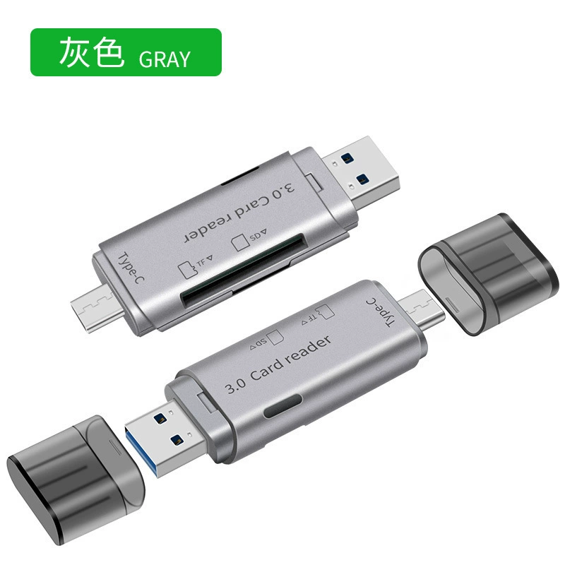 Новый USB3.0 Type-C кардридер для SD/TF, двойной разъём, универсальное 2-в-1 — для компьютера и телефона