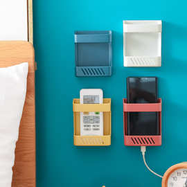 遥控器收纳盒免打孔桌侧墙壁挂壁空调遥控板床头手机收纳置物挂架