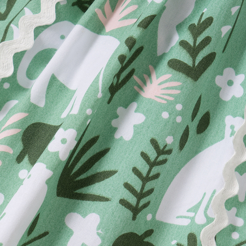 Malwee vestido de niñas 2022 verano falda floral de manga corta para niños falda europea y americana nueva para niños al por mayor
