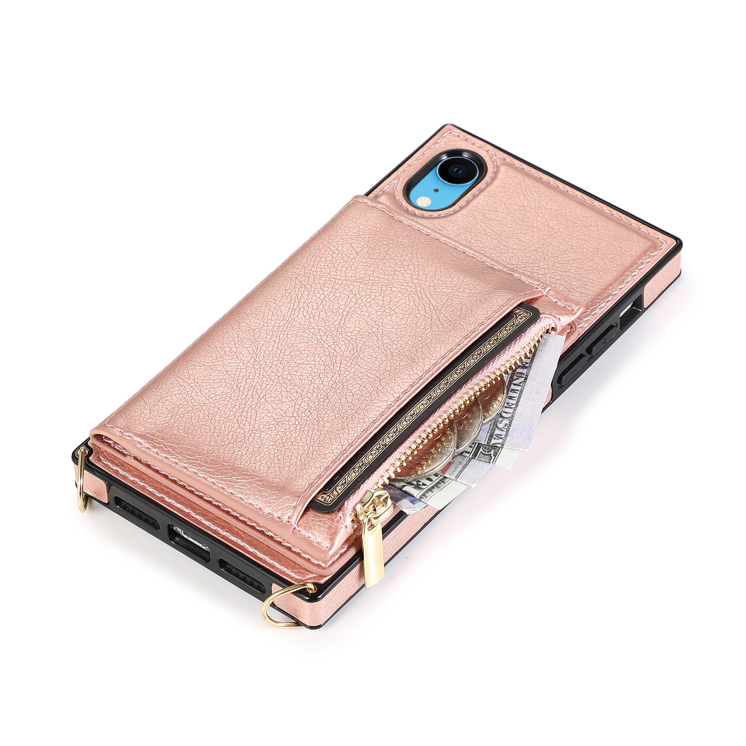 Crossbody Phone Case For Iphone 13 Wallet Protective Leather Cover_voghion.com