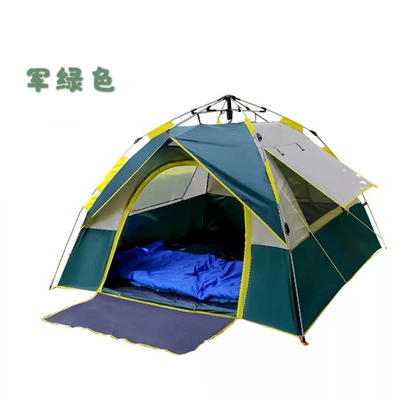 Çadırlar two windows double color matching - army-green-beige-3-4-people