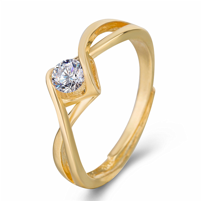 Men's Zircon Open Ring With Great Wall Texture Designer Style_voghion.com