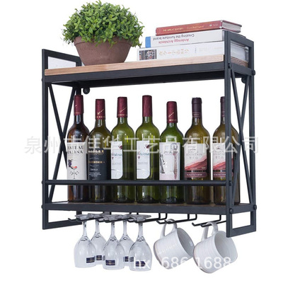 Wine glass holder suspension Upside down household Restaurant wall Wine cabinet Wine modern originality Wine rack Shelf Wall hanging