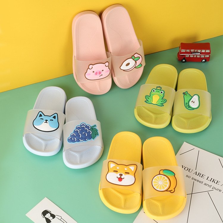 新款儿童卡通拖鞋 室外可爱宝宝凉拖鞋 家用室内中小童一字拖|ms