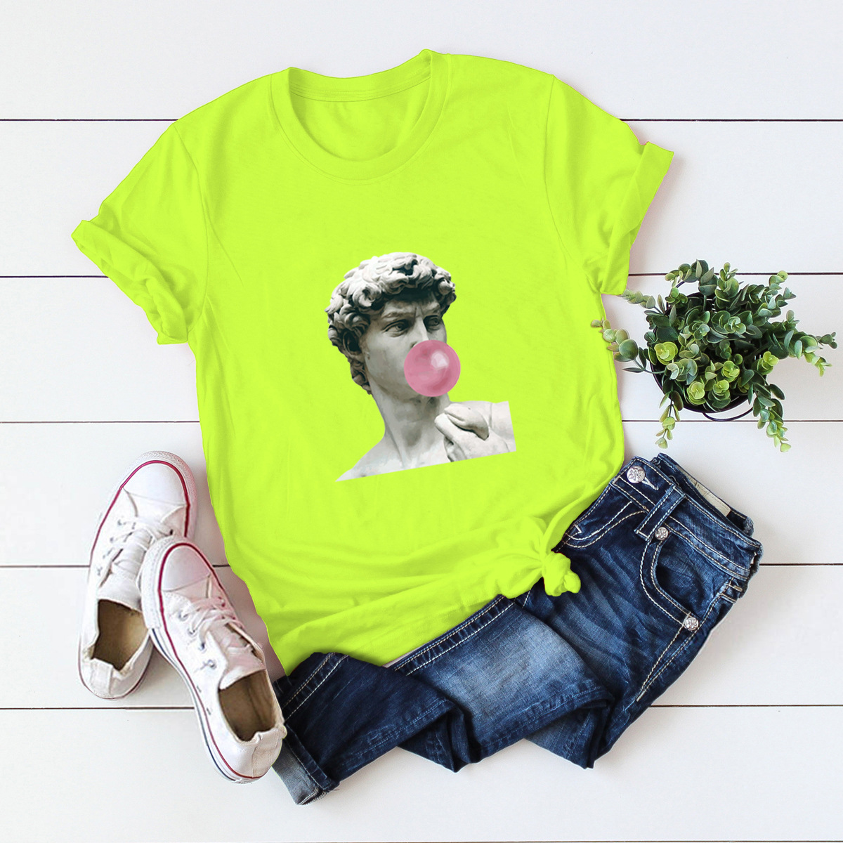 Women's Short Sleeve Printing Casual Fashion Cartoon display picture 9