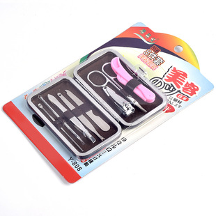 Factory wholesale yali'an nail clippers 8-piece stainless steel nail clippers suit manicure suit manicure tools