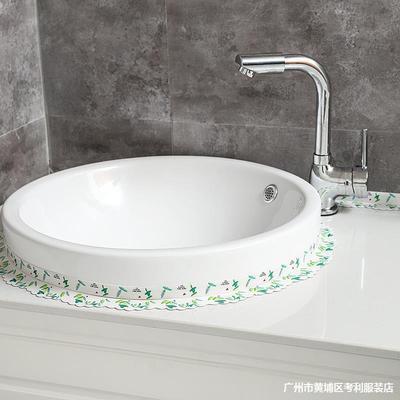 马桶贴纸装饰边缘防水贴坐便器底座防污美缝贴纸防污围墙角缝隙贴|ru