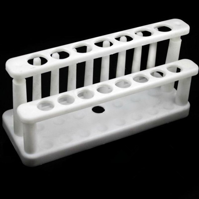 实验室塑料试管架15孔双排化学实验器材可拆卸前排18mm后排22mm