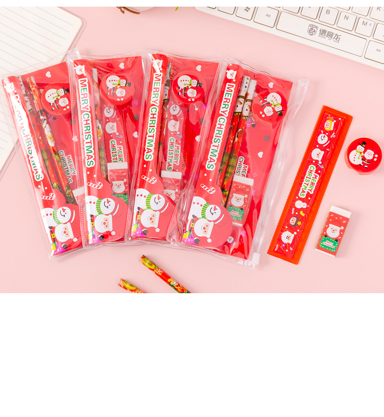 120g Weight Learning Occasion Plastic Material Christmas Festival Letter, Snowman Pattern Cute Style Cute Geometric Snowman Lettering Five-piece Set