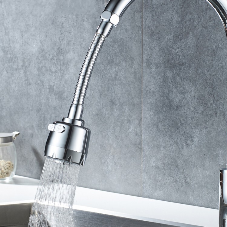 Splash-proof faucet bubbler pressurized Universal 360 Rotating universal adapter extender faucet splash-proof head