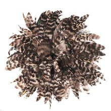 批发厂家芦花鸡毛4-6英寸青芦花泳野鸡毛DIY捕梦网演出饰品道具