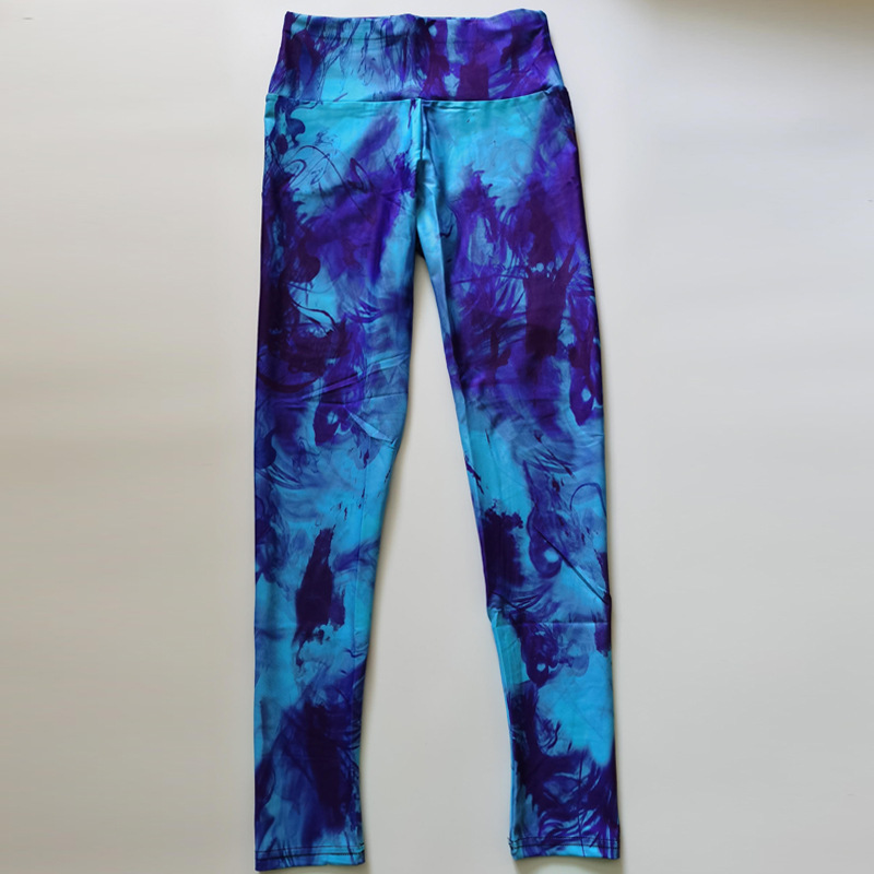 Printed Pattern Gathered Running Sports Trousers