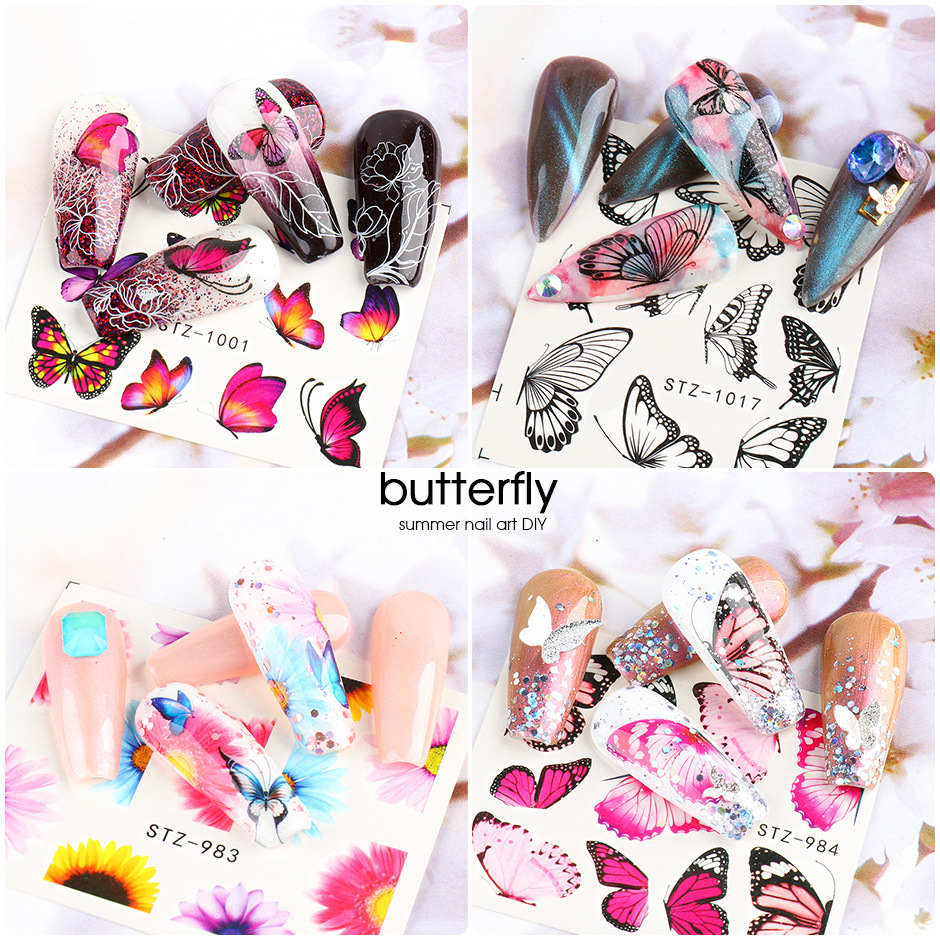 Fashion Flower Butterfly Paper Nail Decoration Accessories 1 Piece display picture 4