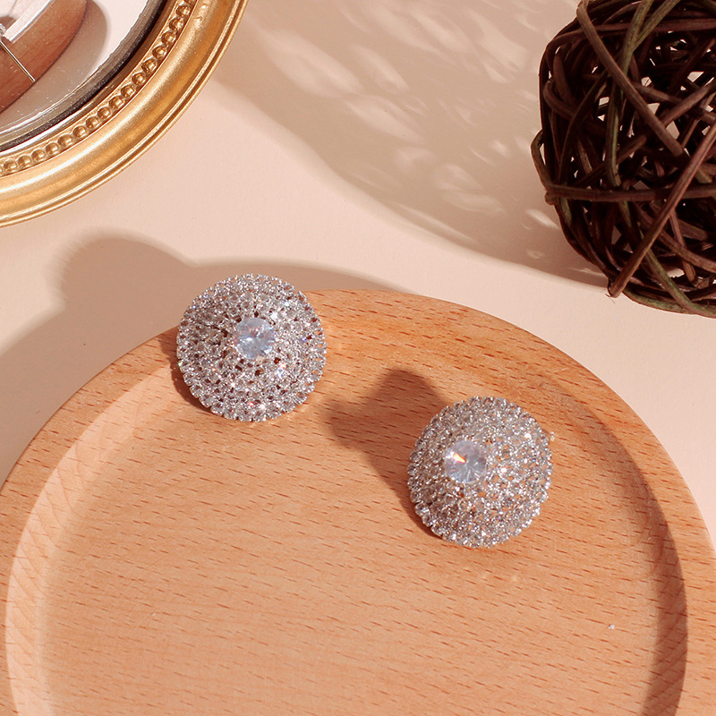 12g Weight Earrings, Ear Studs Classification Women'S Gender INS Style Style Gold, Silver Color Fashion Earrings For Women Enquisite Micro-studded Earrings Light Niche Earrings For Women Wholesale Nihaojewelry 6