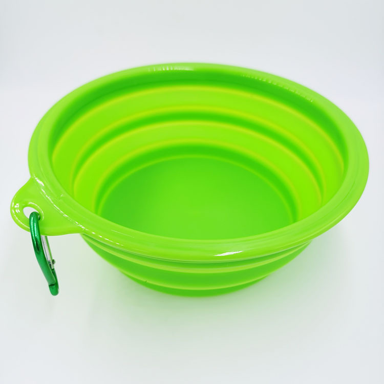 Suministro directo de fábrica Grande TPE plegable silicona Pet Bowl perro tazón agua potable portátil suministros para mascotas al por mayor