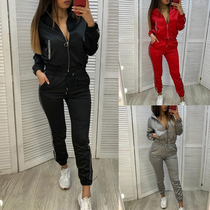 new splicing sports and leisure suit two-piece suit NSYF865